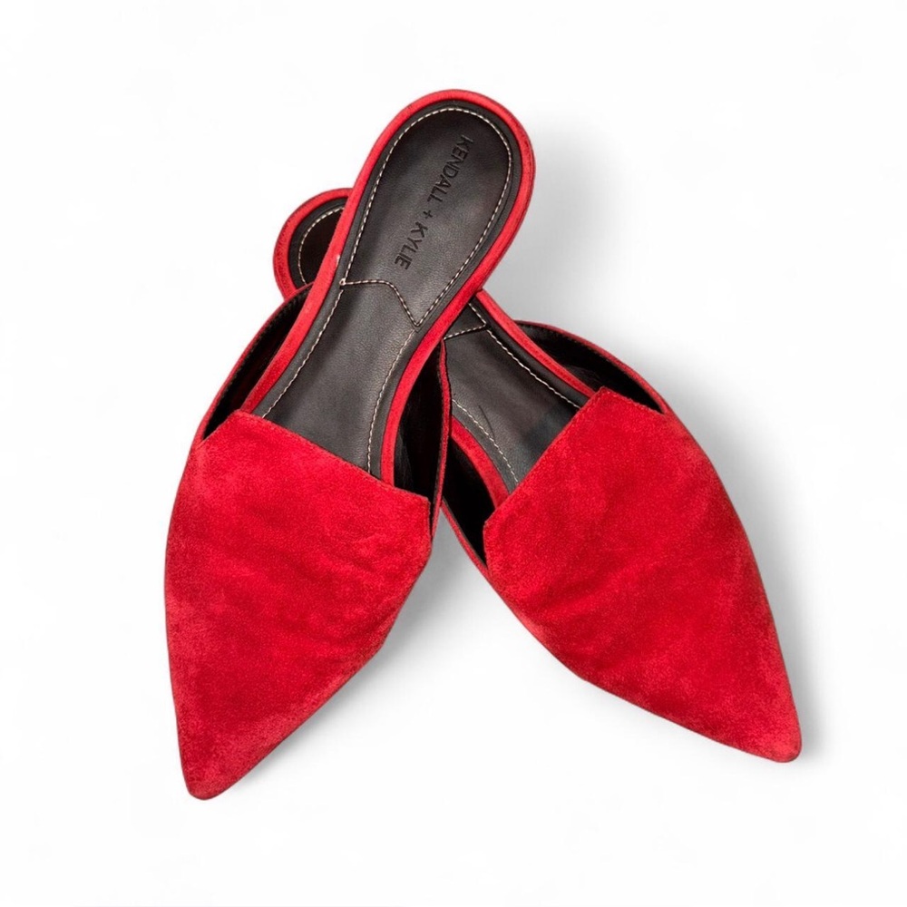 KENDALL + KYLIE Red Suede Mules